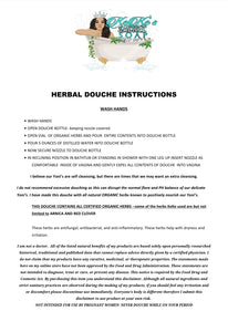 SACRED HERBAL DOUCHE (RINSE)  KIT click the drop down menu to select your choice