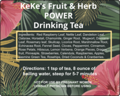 KeKe's Fruit & Herb Power Tea Blend--LOOSE LEAF TEA- DOES NOT INCLUDE BAGS