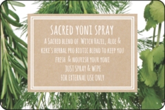 KEKE'S MAGICAL YONI SPRAY- Click drop down menu to make your selection- 4 ounce bottle